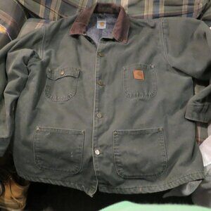 Carharrt blanket lined chore coat mens xl